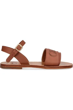 Chloé Sandales En Cuir À Logo
