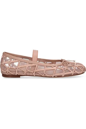 VALENTINO GARAVANI Ballerines En Mesh Toile Iconographe