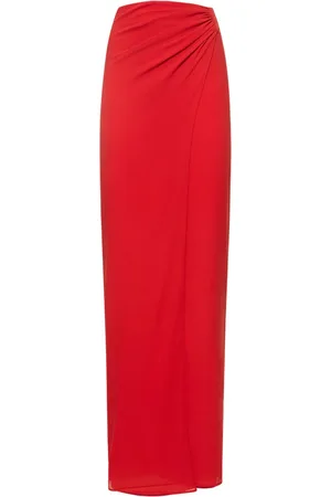 The Andamane Jupe Midi En Soie Stretch Phoebe