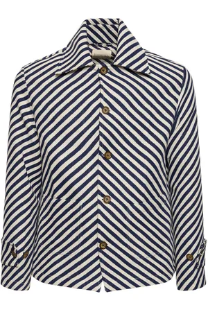 HARAGO Veste En Coton À Rayures