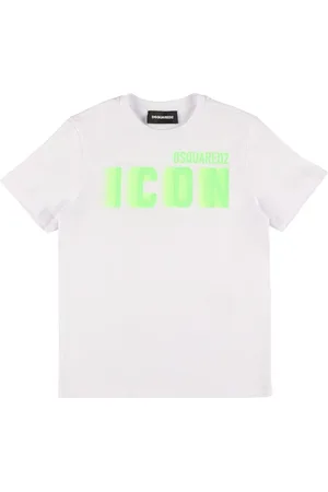 Dsquared2 T-shirt En Jersey De Coton Imprimé