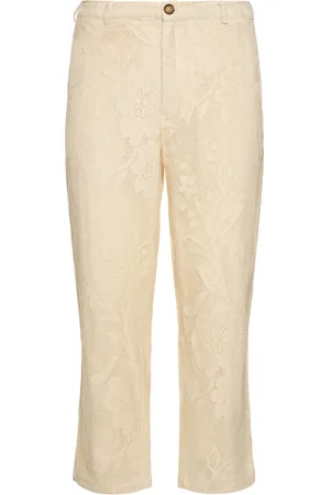 HARAGO Pantalon Formel En Dentelle De Coton