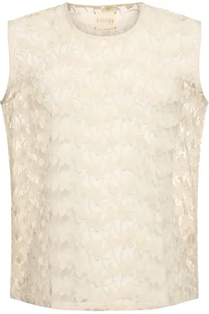 HARAGO Débardeur En Dentelle De Coton