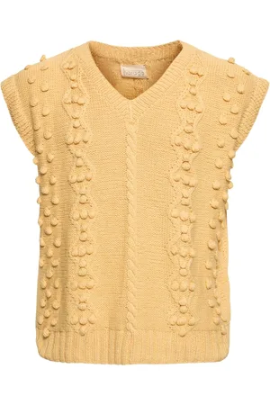 HARAGO Gilet En Maille Torsadée De Coton
