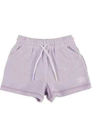 Burberry Short En Molleton De Coton Mélangé À Logo
