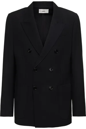Ami Blazer En Sergé De Laine À Double Boutonnage