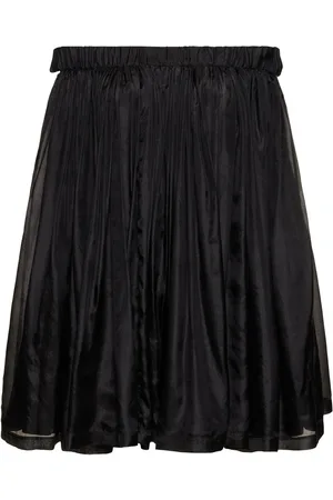 Rick Owens Robe Courte En Soie À Col Bardot Medusa