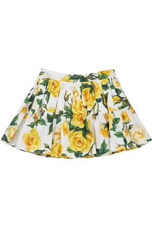 Dolce & Gabbana Jupe En Coton Imprimé Floral