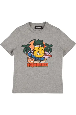 Dsquared2 T-shirt En Jersey De Coton Imprimé