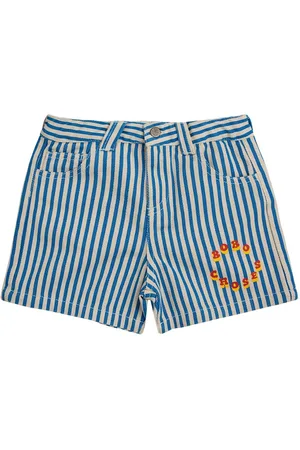 Bobo Choses Short En Coton Tissé À Rayures