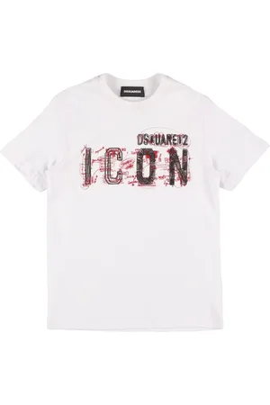 Dsquared2 T-shirt En Jersey De Coton Imprimé Logo