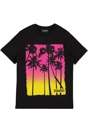 Dsquared2 T-shirt En Jersey De Coton Imprimé