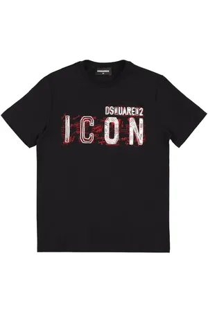 Dsquared2 T-shirt En Jersey De Coton Imprimé Logo