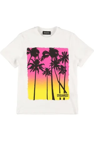 Dsquared2 T-shirt En Jersey De Coton Imprimé