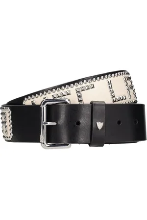 HTC Ceinture En Cuir Clouté Htc L.a. 4 Cm