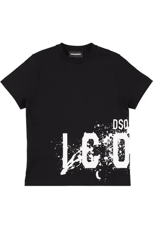 Dsquared2 T-shirt En Jersey De Coton Imprimé