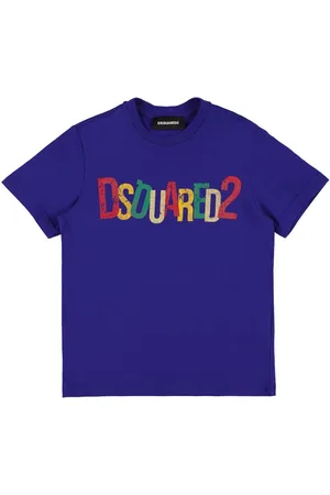 Dsquared2 T-shirt En Jersey De Coton Imprimé