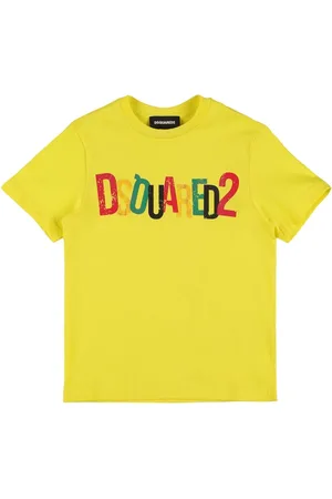 Dsquared2 T-shirt En Jersey De Coton Imprimé