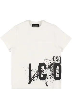 Dsquared2 T-shirt En Jersey De Coton Imprimé