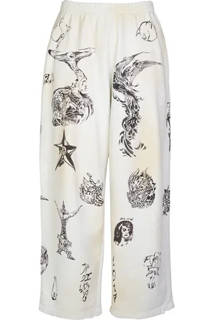 Balenciaga Pantalon Baggy En Molleton Épais Tattoo