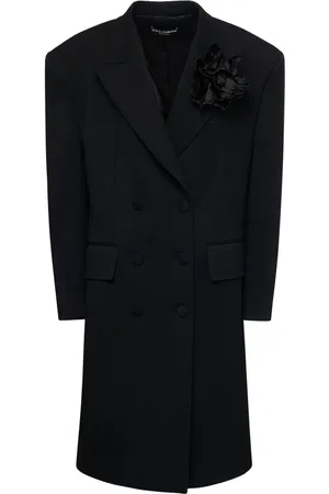 Dolce & Gabbana Manteau Long Oversize En Laine