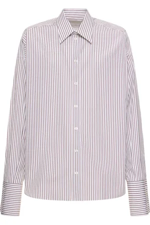 Dolce & Gabbana Chemise Oversize En Popeline À Rayures