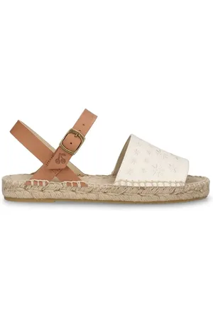 BONPOINT Sandales En Coton Et Cuir