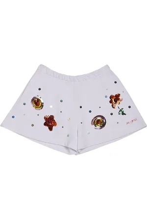 Marni Short En Molleton De Coton À Sequins