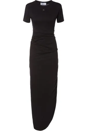 GIUSEPPE DI MORABITO Robe Midi En Jersey De Coton À Logo