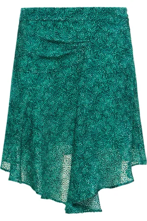Isabel Marant Robe Courte En Soie Et Viscose Imprimée Selena