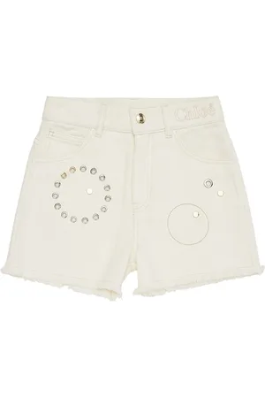 Chloé Short En Denim Clouté