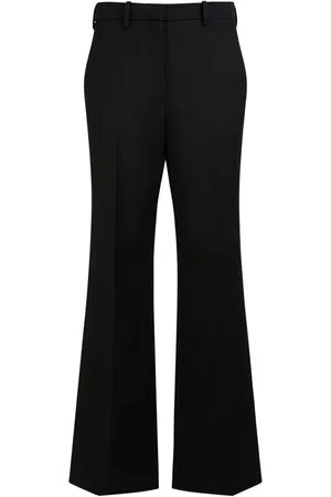 The Row Pantalon Droit En Laine Talle Mi-haute Gandal
