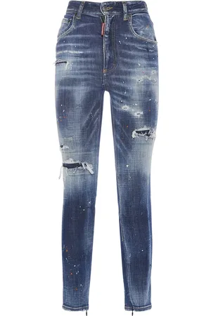 Dsquared2 Jean Skinny Effet Usé Twiggy