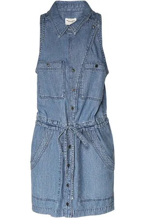 Marant Etoile Robe Mi-longue Sans Manches En Coton Ines
