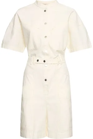 Marant Etoile Combinaison En Coton Avec Ceinture Kiara