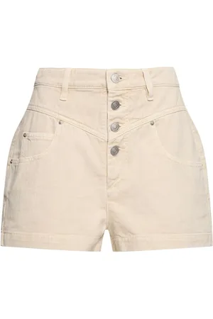 Marant Etoile Short En Coton Taille Haute Jovany