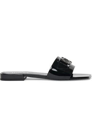 VERSACE Mules En Cuir Verni 10 Mm