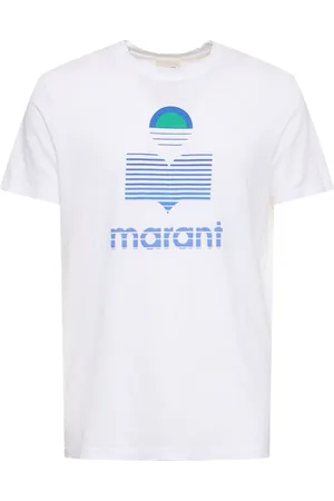 Isabel Marant T-shirt En Jersey De Lin Imprimé Logo