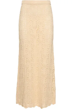 THE GARMENT Jupe Longue En Crochet De Coton Et Lin Egypt