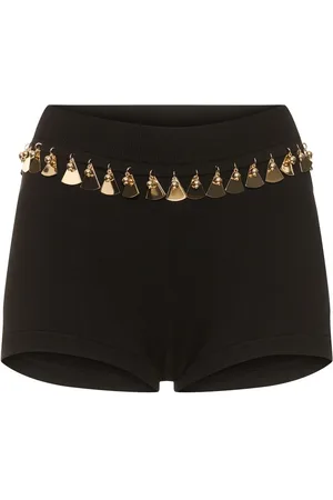 Paco rabanne Short Embelli En Coton Et Soie