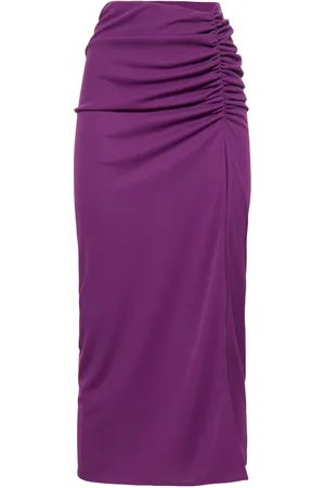 The Andamane Jupe Midi Jersey Avec Fente Profonde Paige