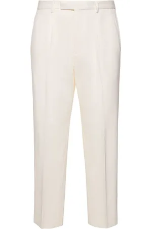 Ermenegildo Zegna Pantalon Plissé En Coton Et Laine