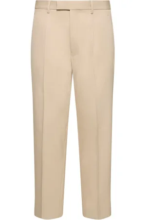 Ermenegildo Zegna Pantalon Plissé En Coton Et Laine