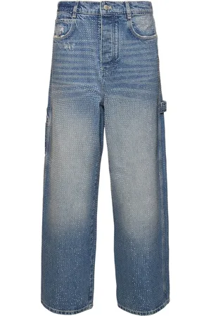 Marc Jacobs Jean Oversize En Denim À Cristaux