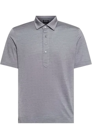Ermenegildo Zegna Polo En Coton Et Soie Leggerissimo
