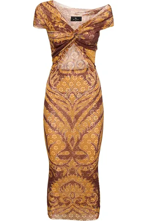 Etro Robe En Mesh Imprimé