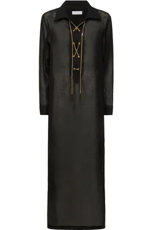 Michael Kors Robe Caftan En Crêpe Avec Laçage