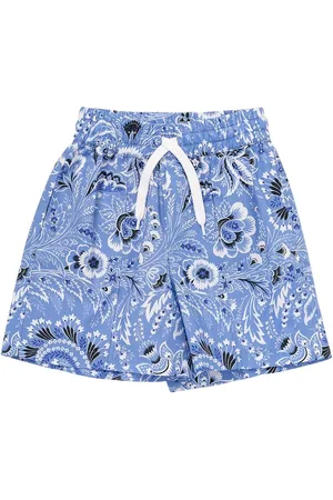 Etro Short En Popeline De Coton Imprimé