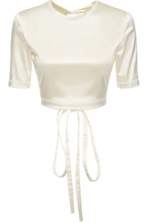 Patou Haut En Satin Stretch Dos Nu Avec Nœud