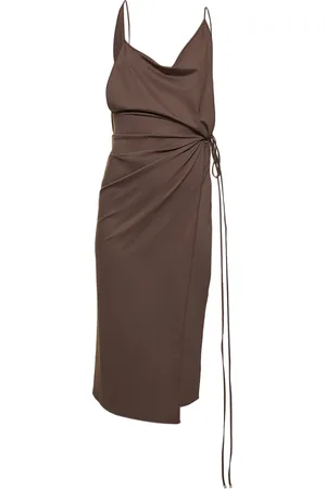The Attico Robe Mi-longue Fendue En Lycra